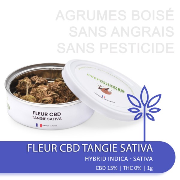 Fleur de CBD  2,5% à 7,5% TANGIE SATIVA