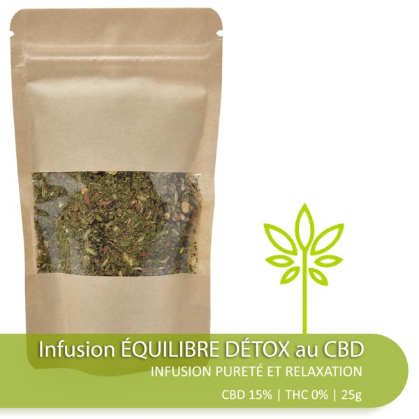 Infusion ÉQUILIBRE DÉTOX CBD 25g DeepGreen