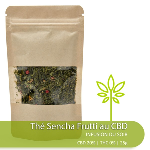 Thé Sencha Frutti CBD 20% 25g DeepGreen